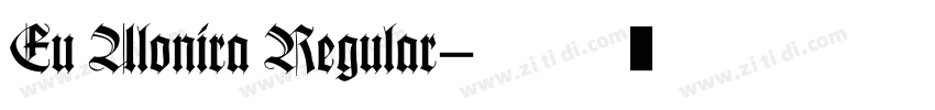 Eu Alonira Regular字体转换